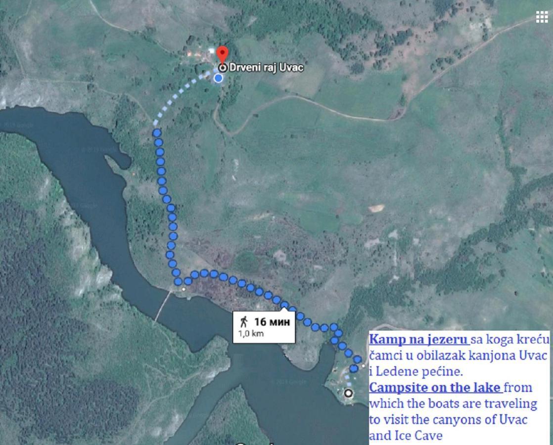 Drveni Raj Uvac Lägenhet Sjenica Exteriör bild